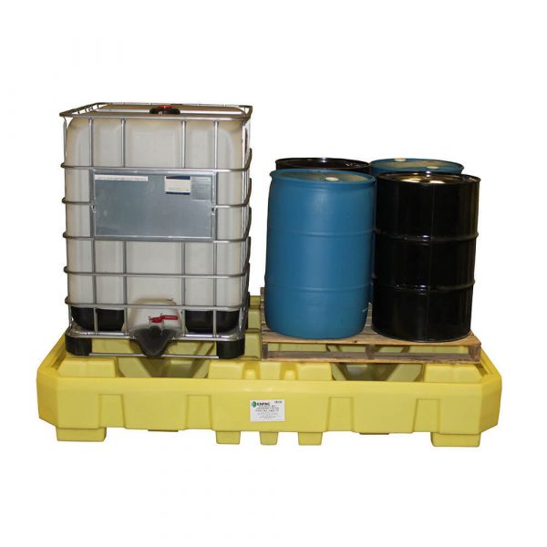 Double IBC Tote Spill Containment Dispensing Station Drum Containment Spill Pallet